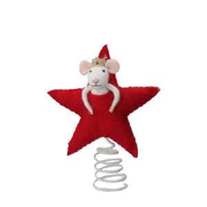 Wool Mix Mouse Tree Top Star