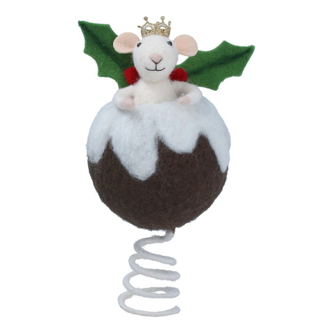 Mixed Wool Pudding and Mouse Tree Topper
