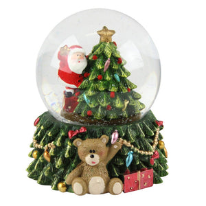 Medium Santa with Tree  Dome