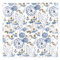Pack of 20, Blue Meadow Napkins