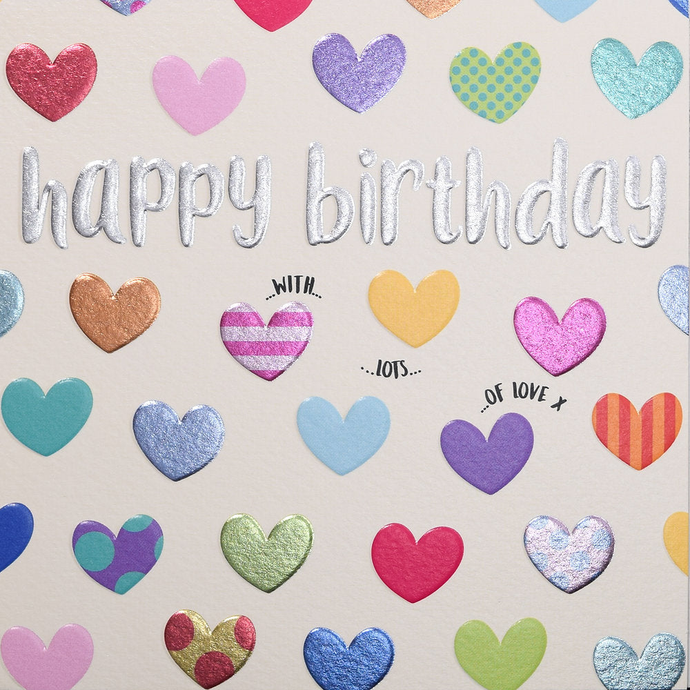 Happy Birthday - Hearts