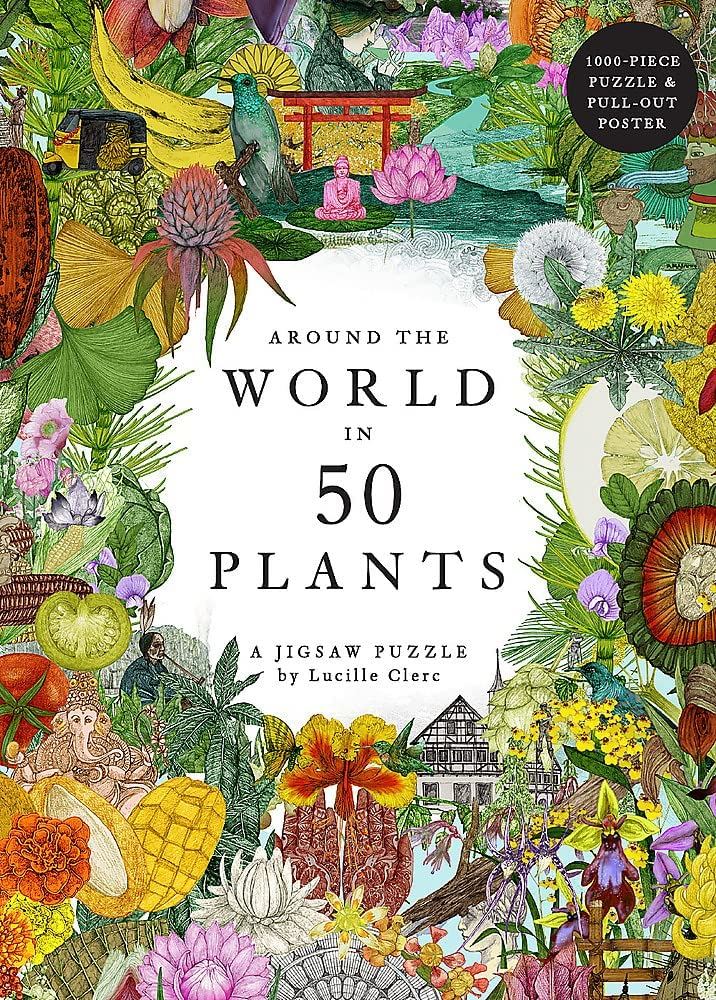 Around The World in 50 Plants - 1000 Piece Jigsaw