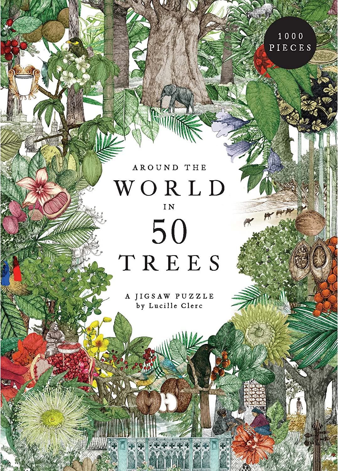 Around The World in 50 Trees - 1000 Piece Jigsaw