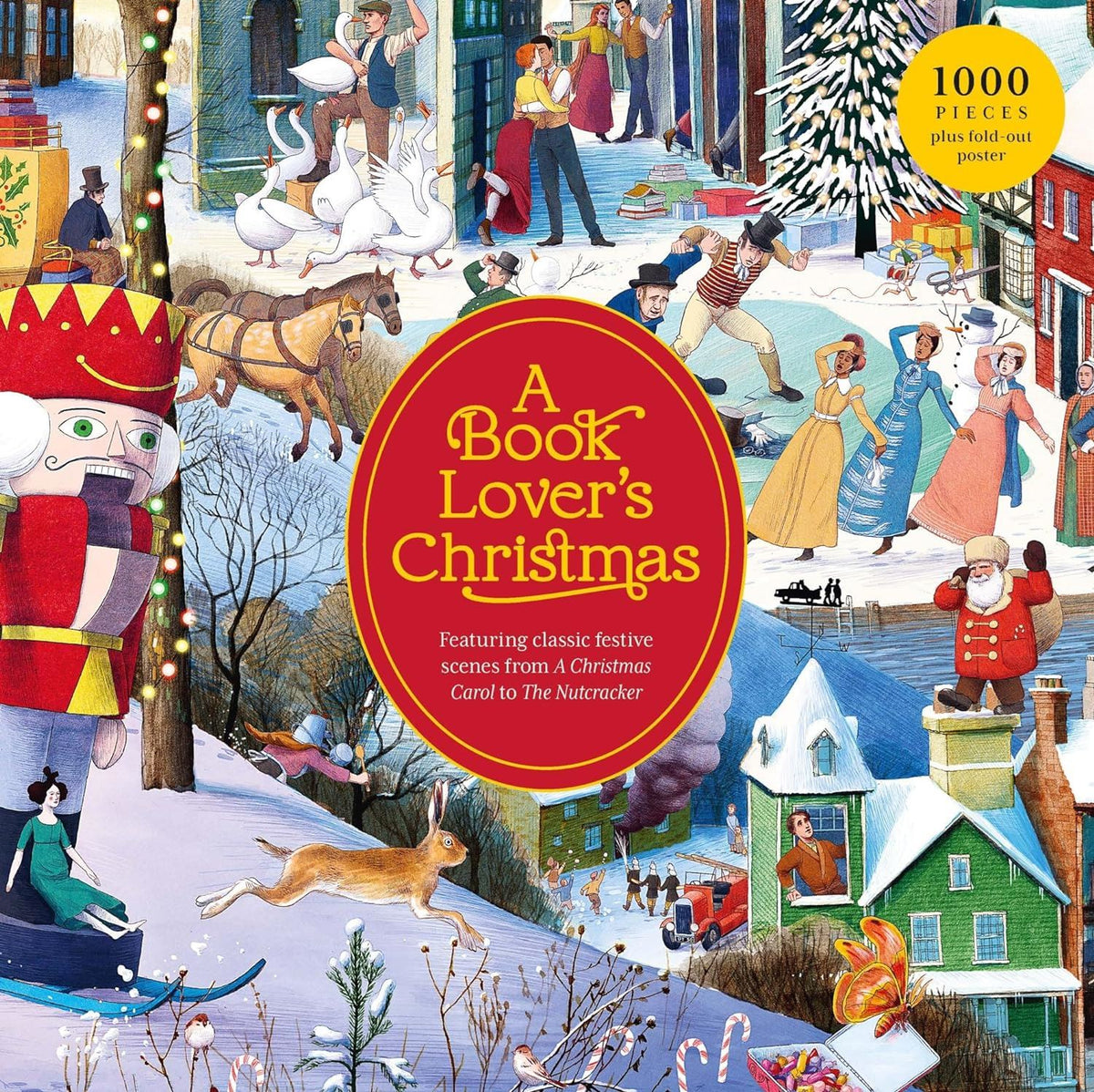 Book Lovers Christmas - 1000 Piece Jigsaw