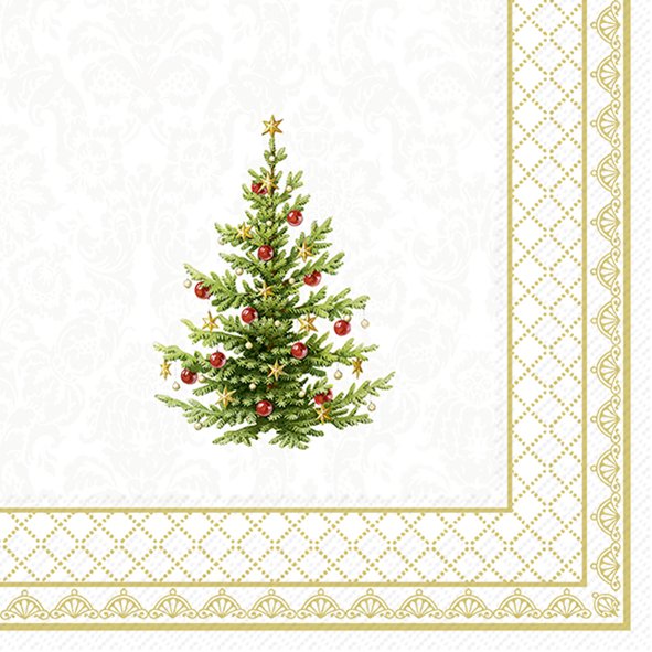 Cocktail Napkins - Classic Christmas Tree