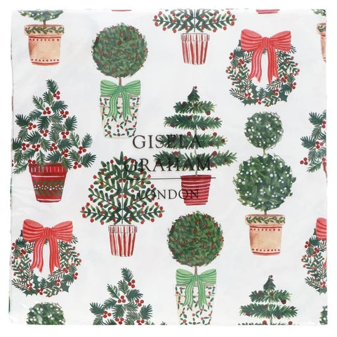 Christmas Topiary Paper Napkins
