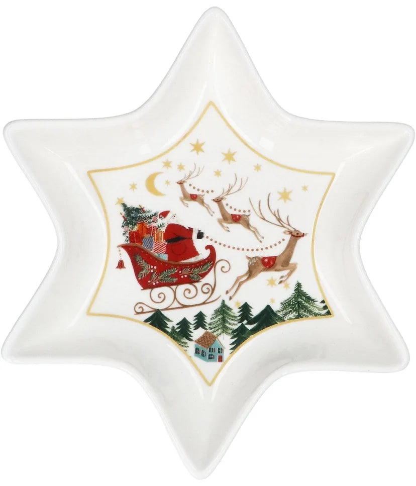 Nostalgia Tree Porcelain Star Dish