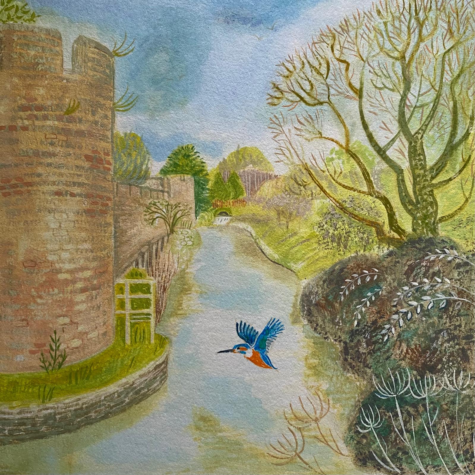 Kingfisher on the Moat
