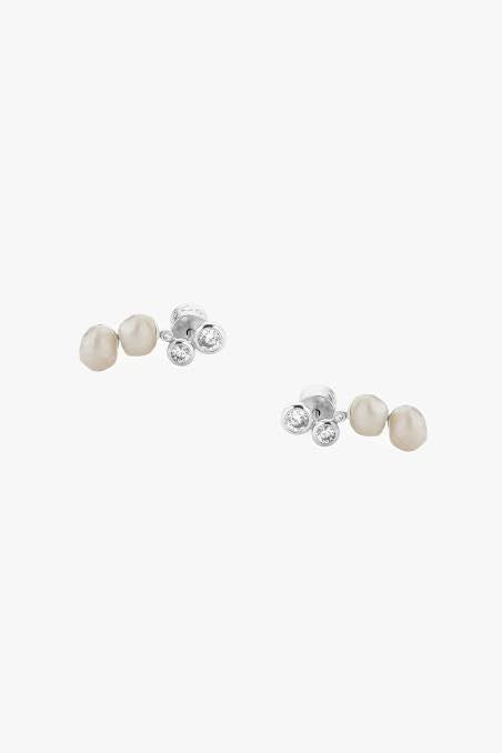 Oyster Earrings - Silver