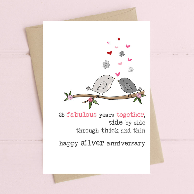 25 Fabulous Years Together – Happy Silver Wedding Anniversary
