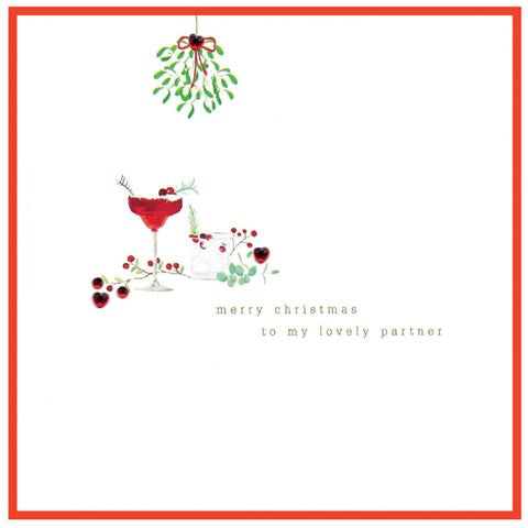 Primrose Hill Christmas Card -  Lovely Partner