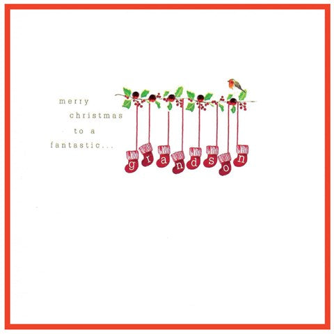 Primrose Hill Christmas Card - Fantastic Grandson