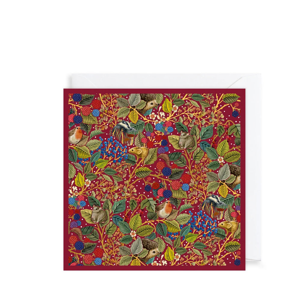 Charity Christmas Card Pack - Forest Animals & Brambles