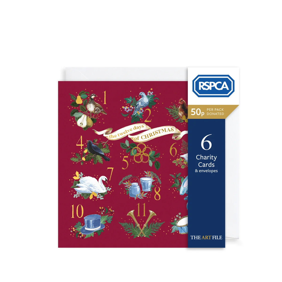 Charity Christmas Card Pack - 12 Days Of Christmas