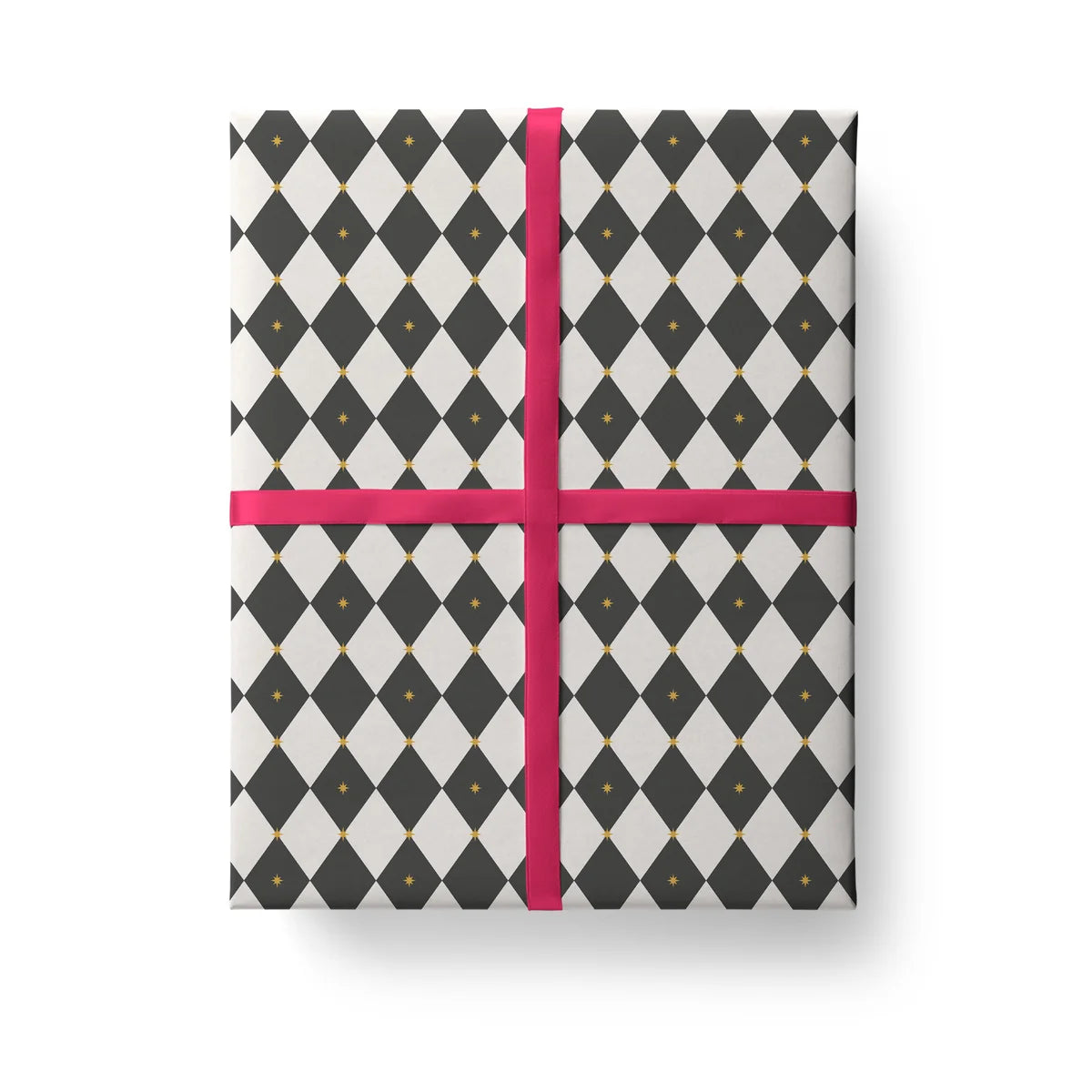Art File Roll Wrap - Black & White Harlequin