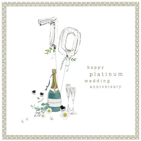 70 Happy Platinum Wedding Anniversary