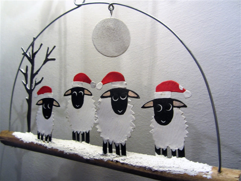 Winter Woolly Four Sheep