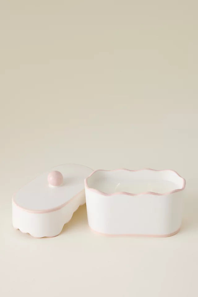 Cherie Ceramic Dish Candle - Yuzu Woods