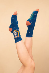 Ankle Socks - Bedtime Bunny Navy