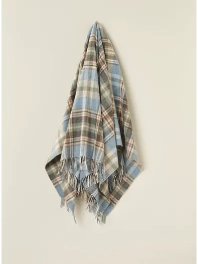 Bronte Glen Coe Shetland Throw - Aqua