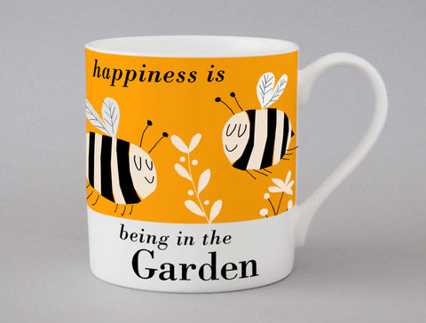 Happiness Is Being In The Garden Mug - Bee