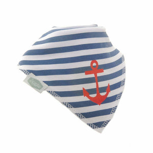 Fun absorbent baby bandana - Nautical Anchor