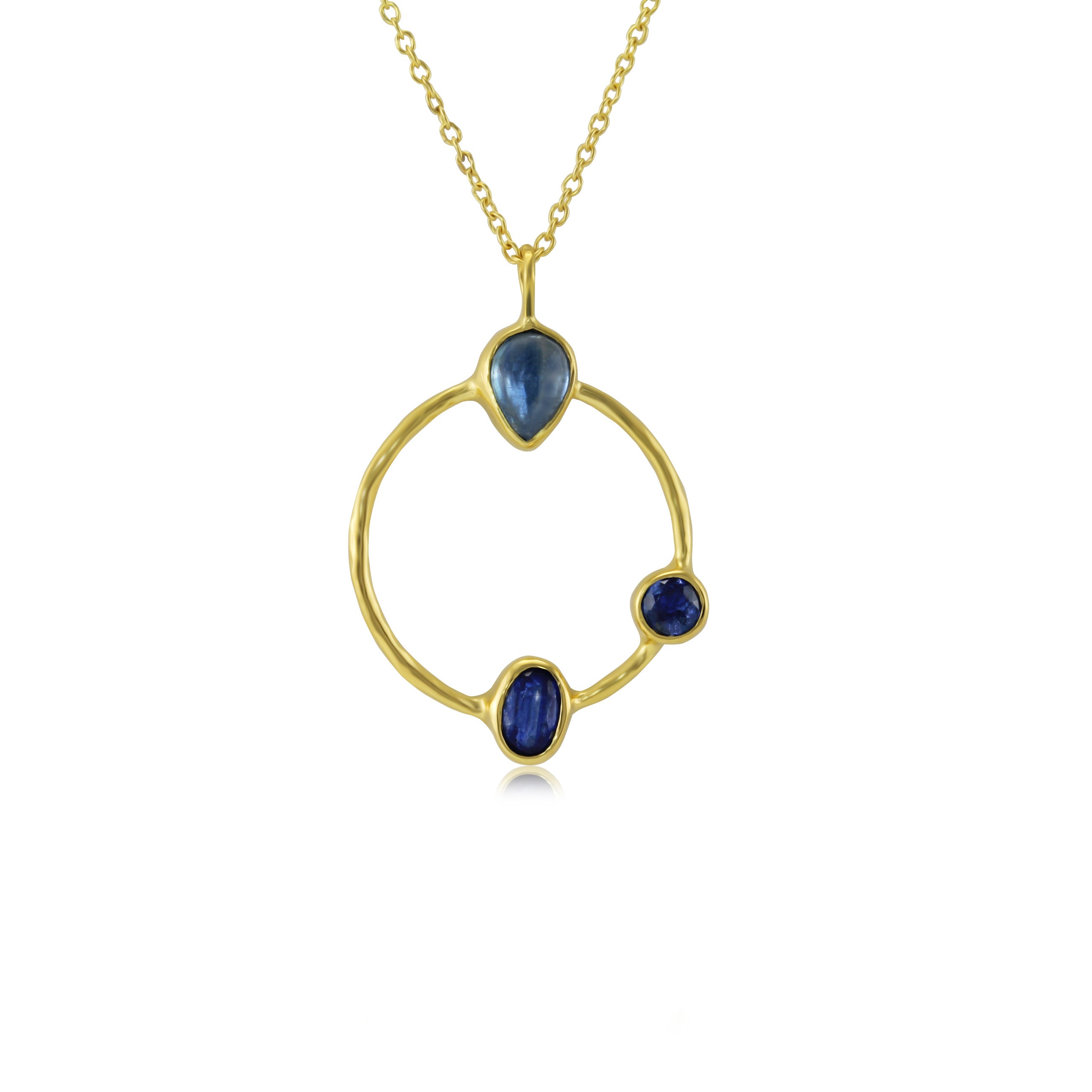 18k Gold Plated Hoop Necklace