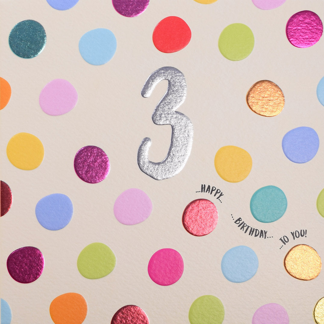 3rd Birthday - Pink Polka Dot