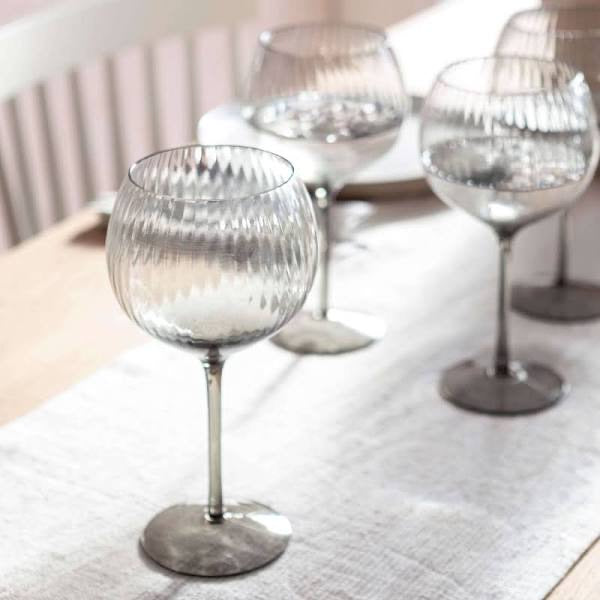 Berkeley Gin Glasses, Smoke - Set Of 4