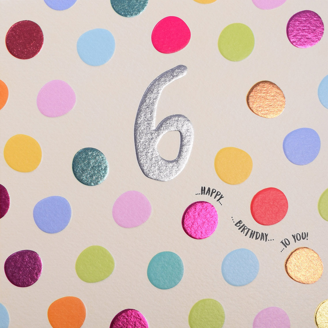 6th Birthday - Pink Polka Dot