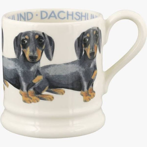 Emma Bridgewater ‘Dogs’ Black & Tan Dachshund 1/2 Pint Mug