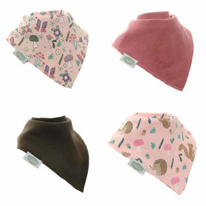 Fun absorbent baby bandana - Enchanted Forest