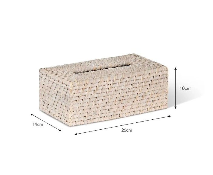 Wittering Rattan Tissue Box Holder Rectangle