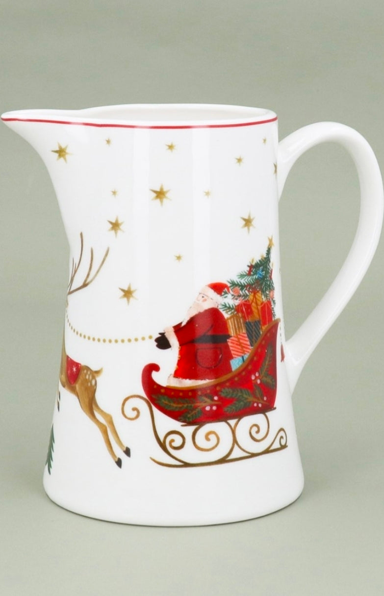 Nostalgia Sleigh New Bone China Jug - Large
