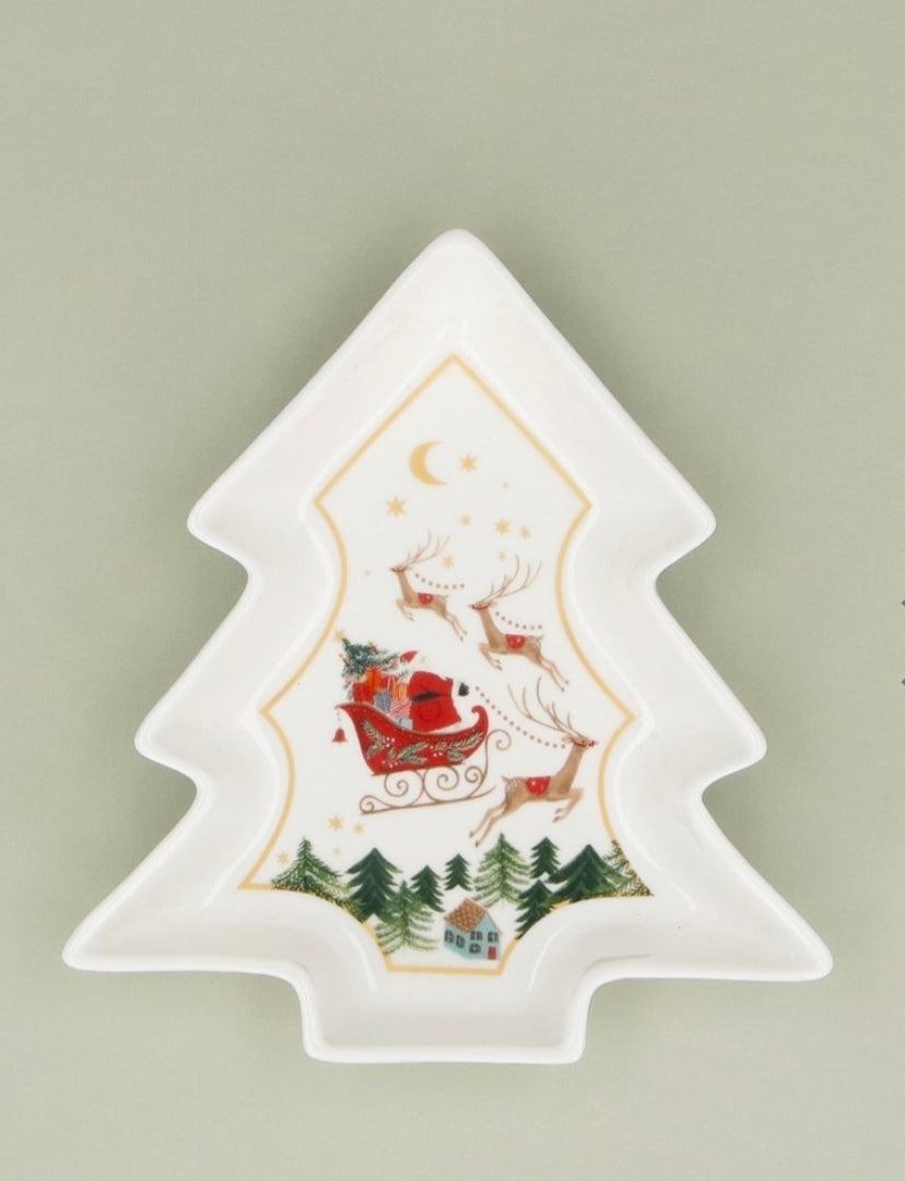 Nostalgia Sleigh Tree Dish