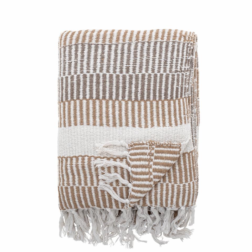 Recycled Cotton Isnel Throw - Nature