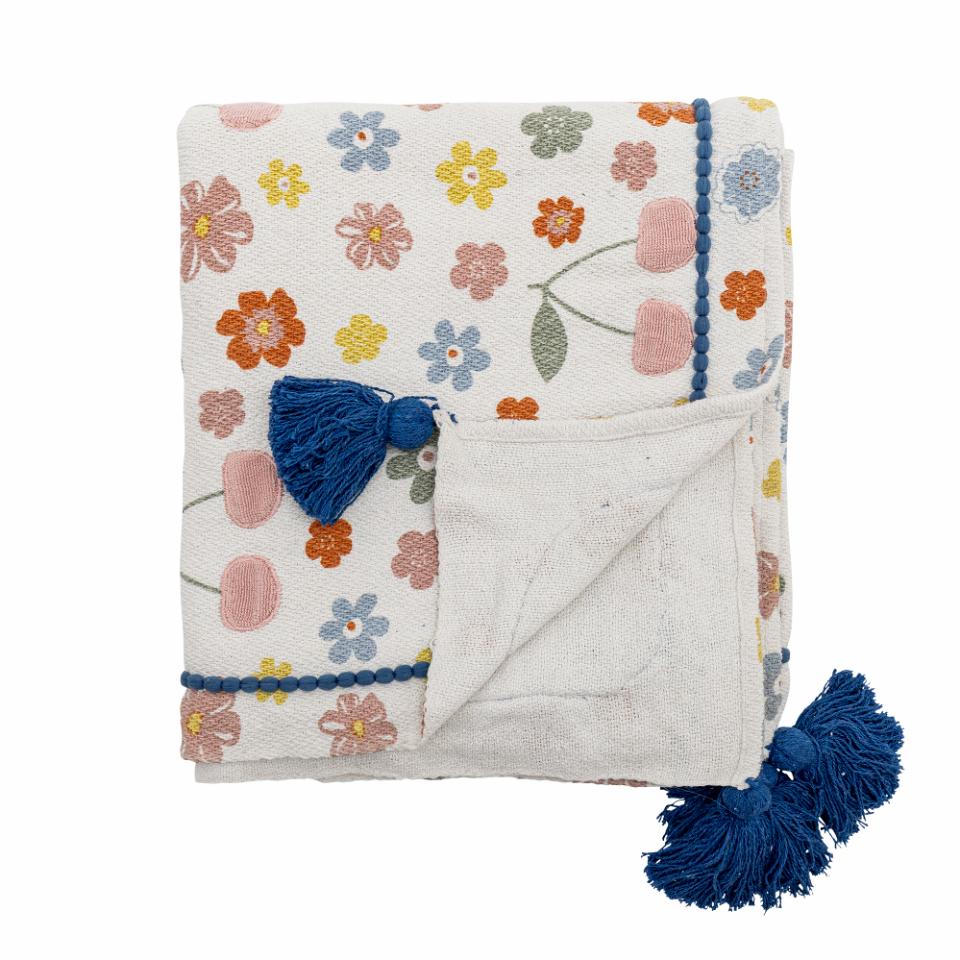 Recycled Cotton Cherry Throw