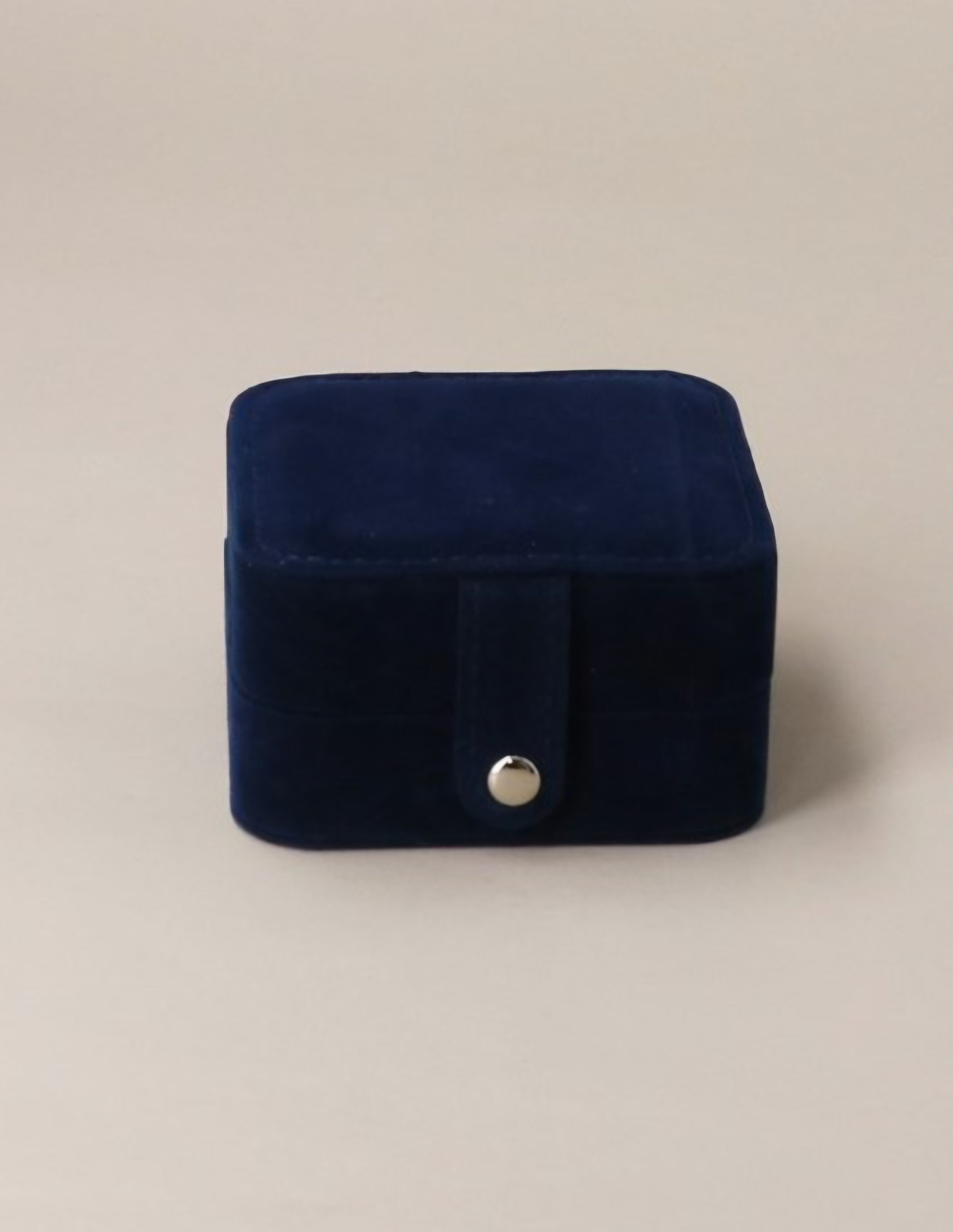 Blue Velvet Square Jewellery Box