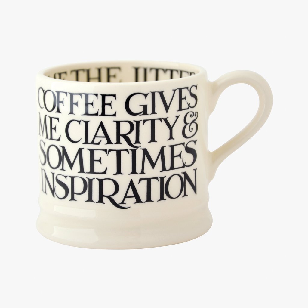 cadeauxwells - Black Toast All Over Small Mug - Emma Bridgewater - Crockery