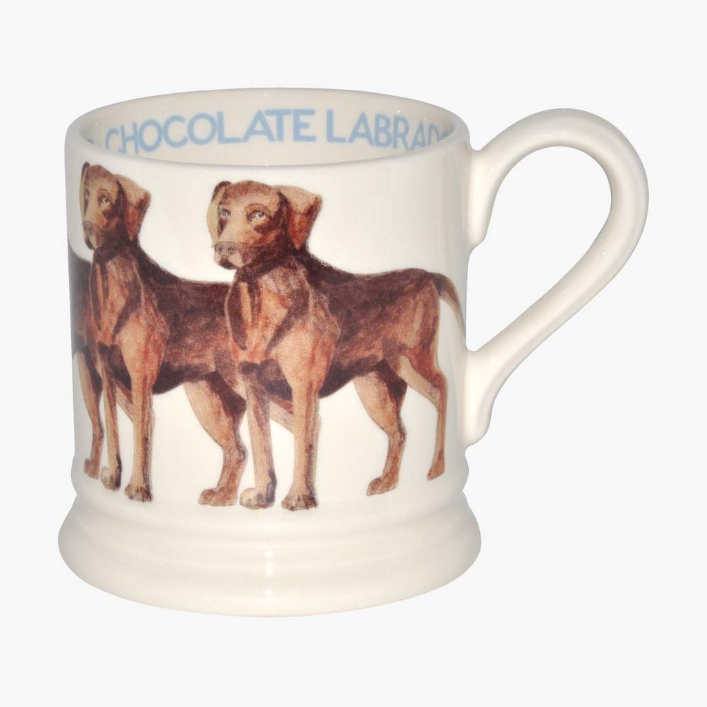 cadeauxwells - Chocolate Labrador 1/2 Pint Mug - Emma Bridgewater - Crockery