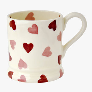 cadeauxwells - Pink Hearts 1/2 Pint Mug - Emma Bridgewater - Crockery