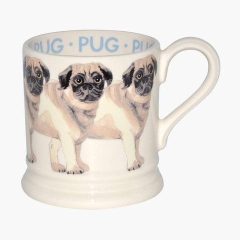 cadeauxwells - Pug 1/2 Pint Mug - Emma Bridgewater - Crockery