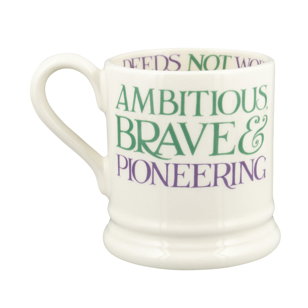 Emma Bridgewater Purple Toast Change Our World 1/2 Pint Mug