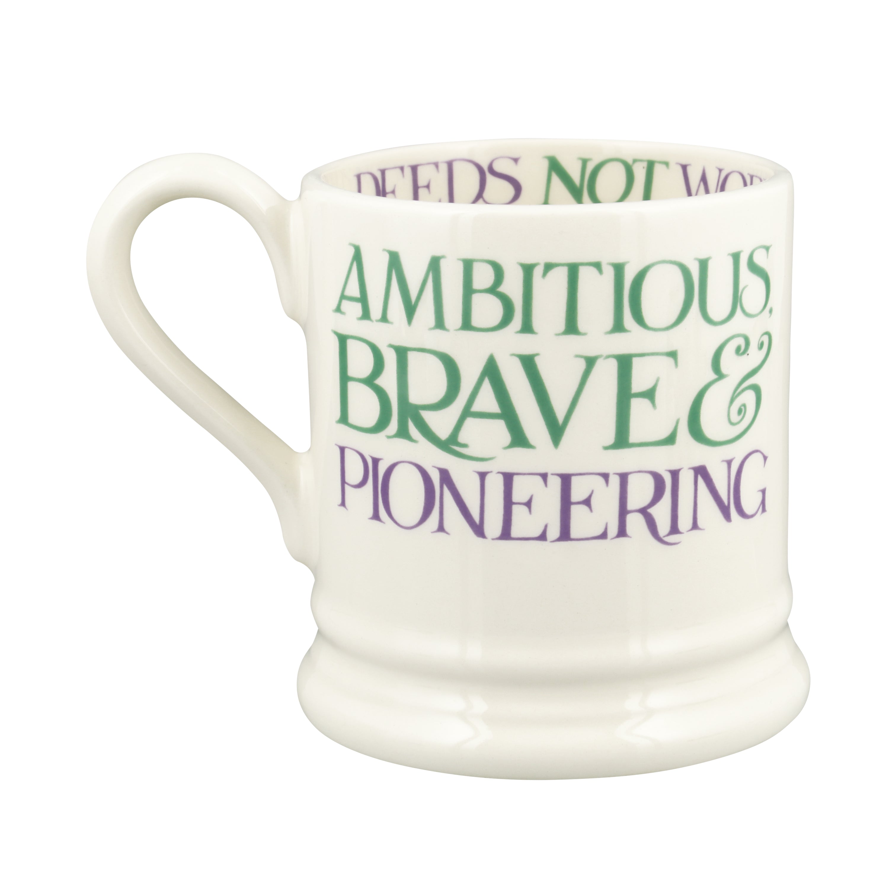 Emma Bridgewater Purple Toast Change Our World 1/2 Pint Mug