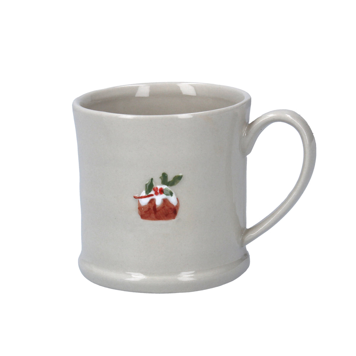 Stoneware Mini Mug with Plum Pudding