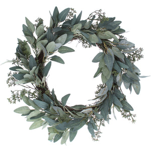 cadeauxwells - Eucalyptus/Leaf Wreath - Gisela Graham - Seasonal