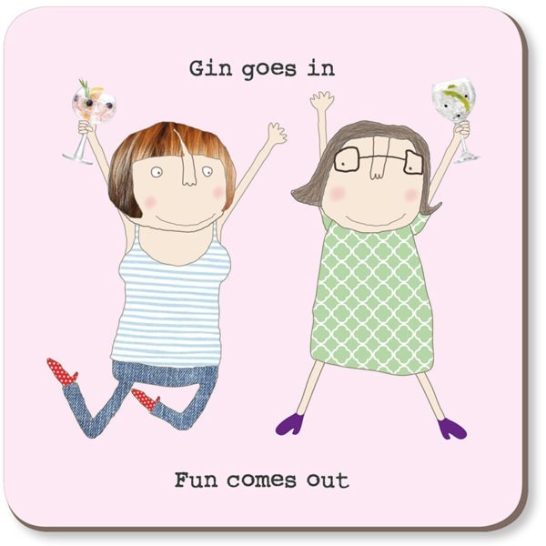 cadeauxwells - Gin Goes In Coaster - Rosie Made a Thing - Homewares