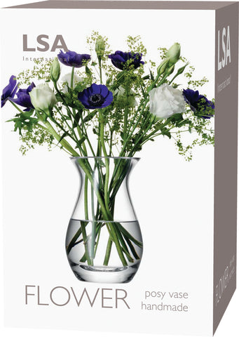 cadeauxwells - Flower Posy Vase Clear - LSA - Glassware