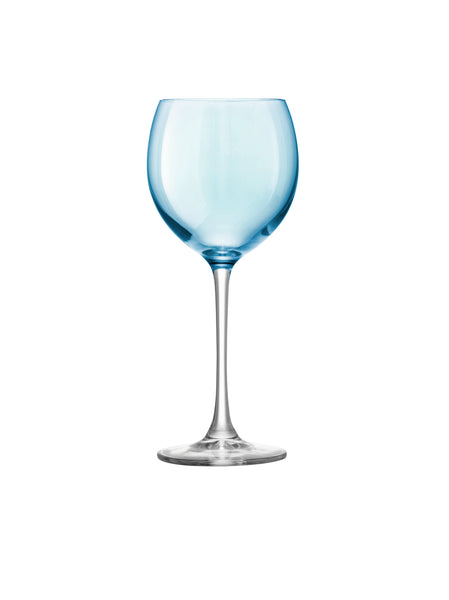 cadeauxwells - Set of four assorted Polka Pastel Wine Glasses - LSA - Glassware