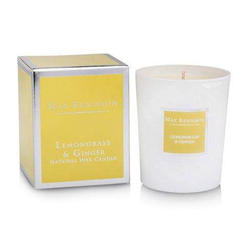 cadeauxwells - Scented Candle - Lemongrass and Ginger - Max Benjamin - Candles
